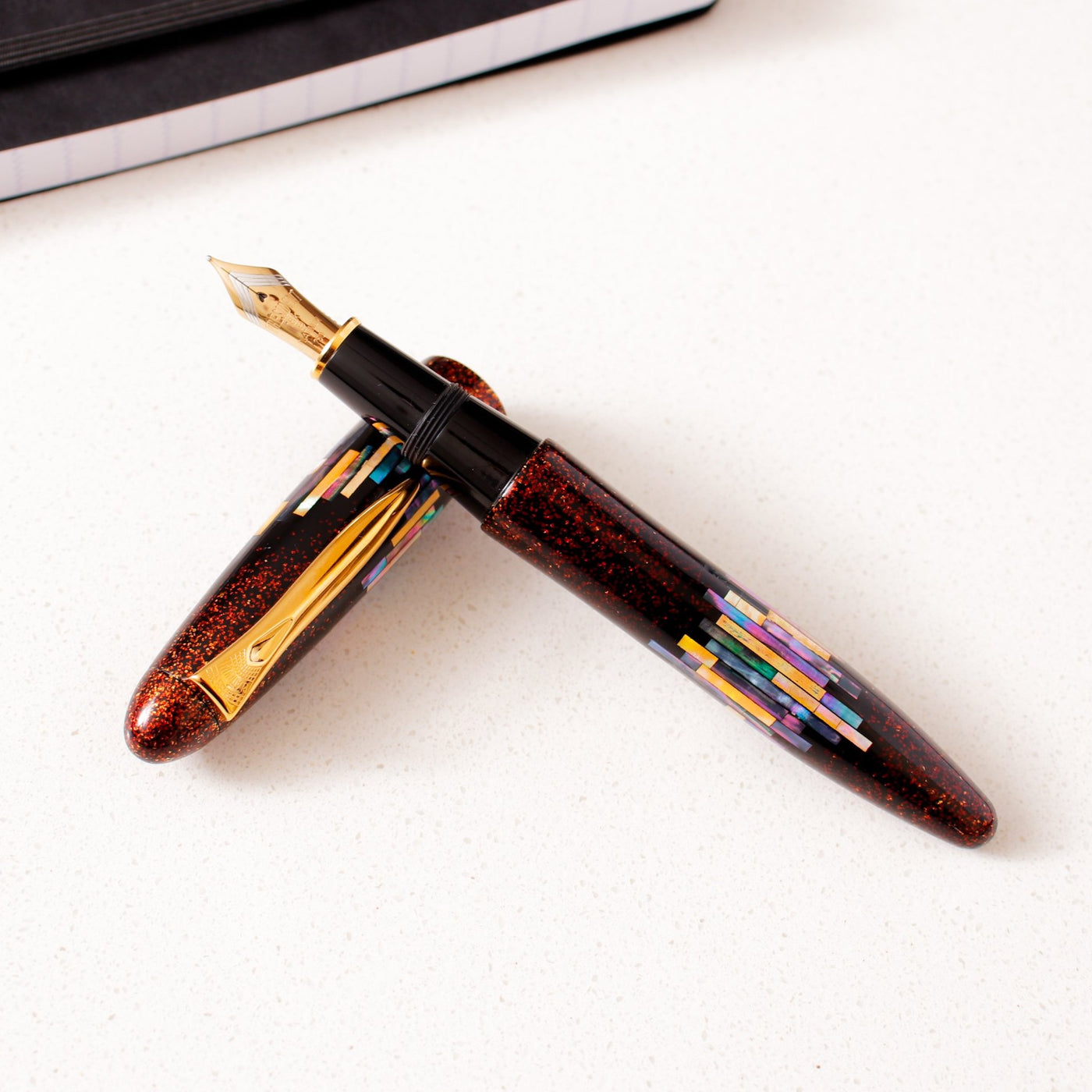 Platinum Izumo Aurora Raden Maki-e Fountain Pen