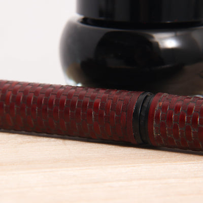 Platinum Izumo Bamboo Benikabairo Fountain Pen Woven Details