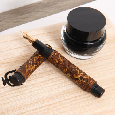 Platinum Izumo Bamboo Torafu Tiger Spotted Fountain Pen