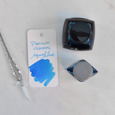 Platinum Mixable Aqua Blue Ink Bottle