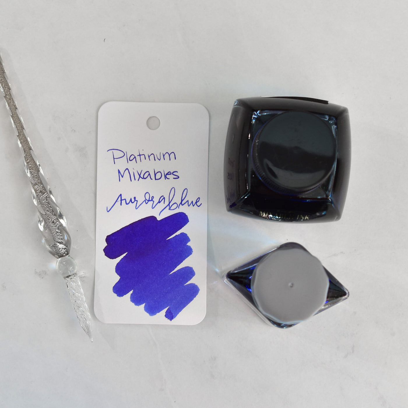 Platinum Mixable Aurora Blue Ink Bottle