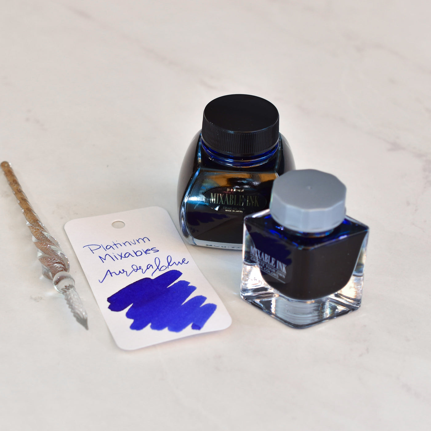 Platinum Mixable Aurora Blue Ink Bottle