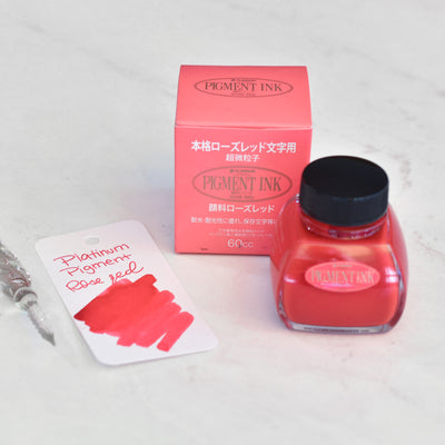 Platinum Pigmented Rose Red Ink Bottle