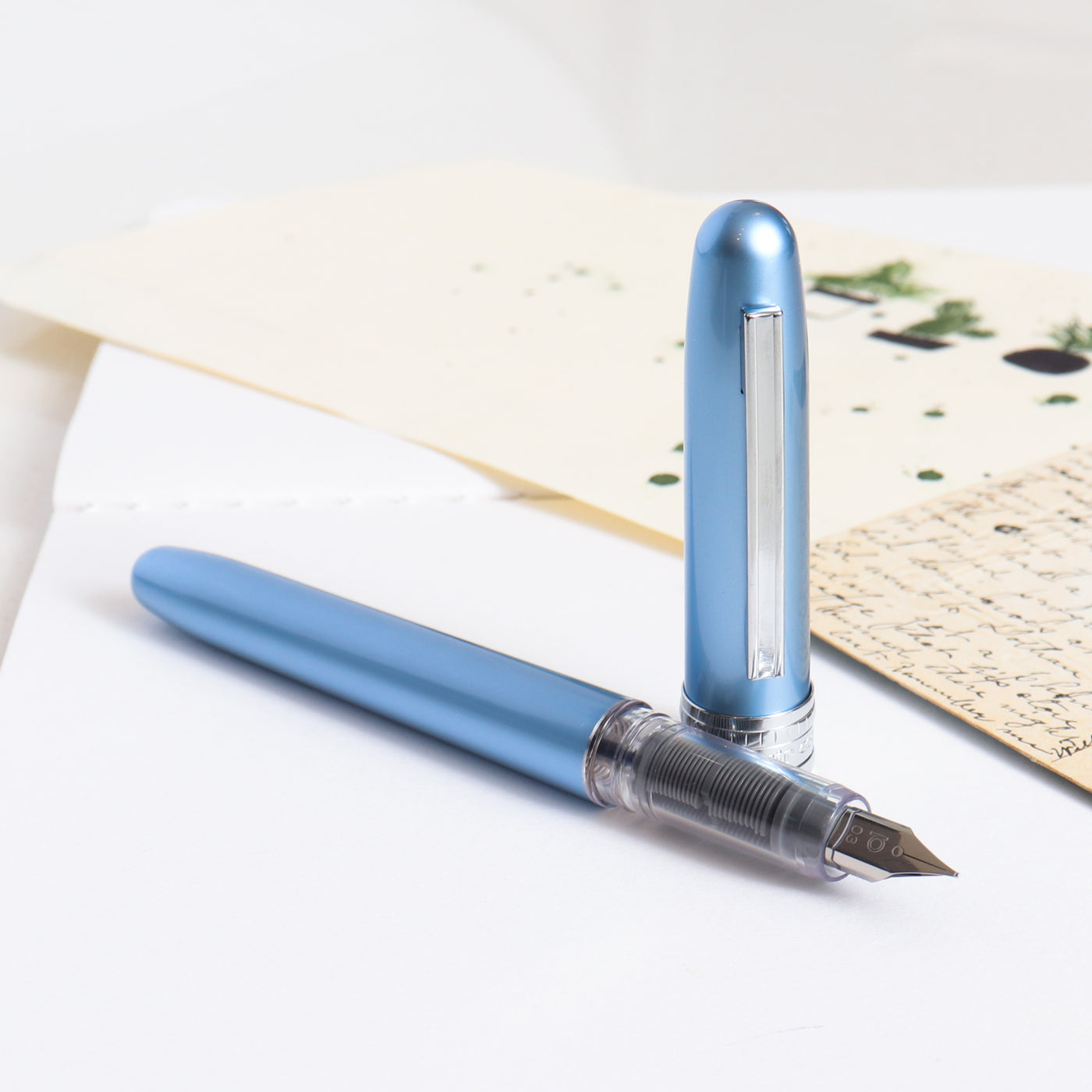 Platinum Plaisir Frosty Blue Fountain Pen