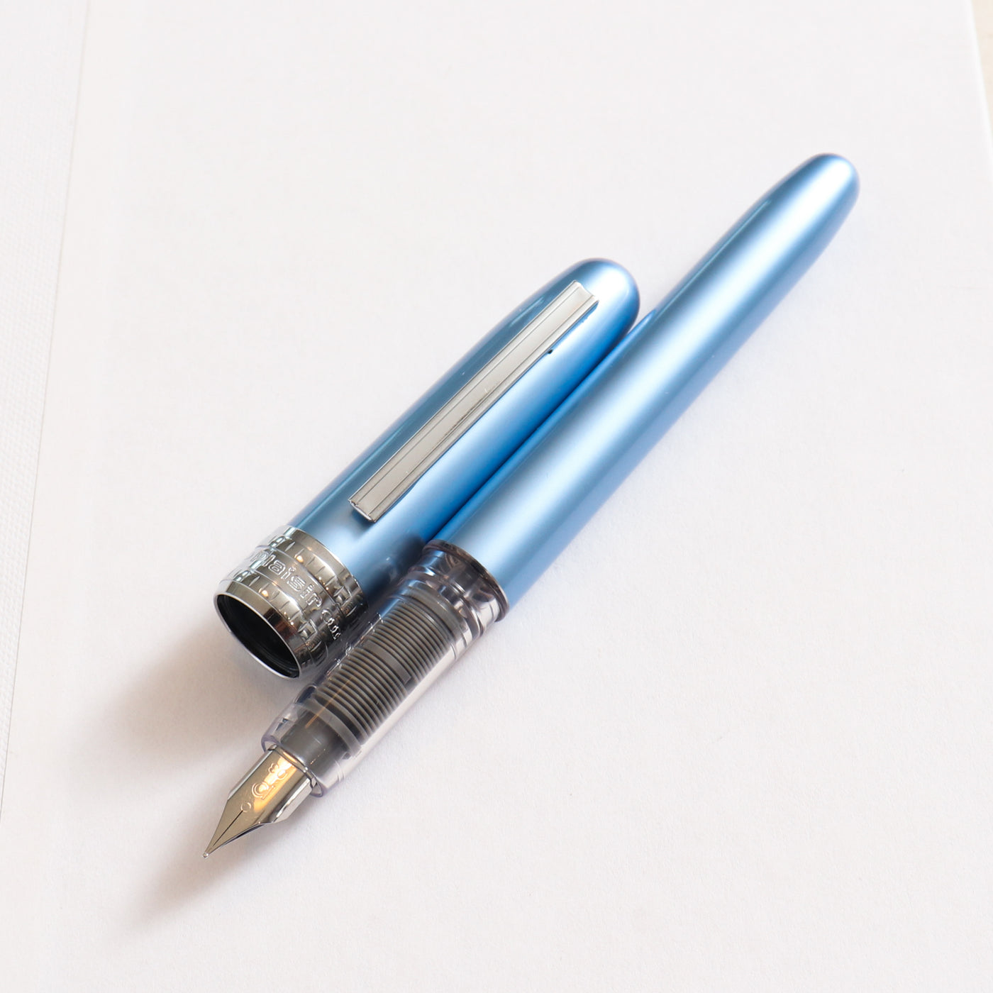 Platinum Plaisir Frosty Blue Fountain Pen