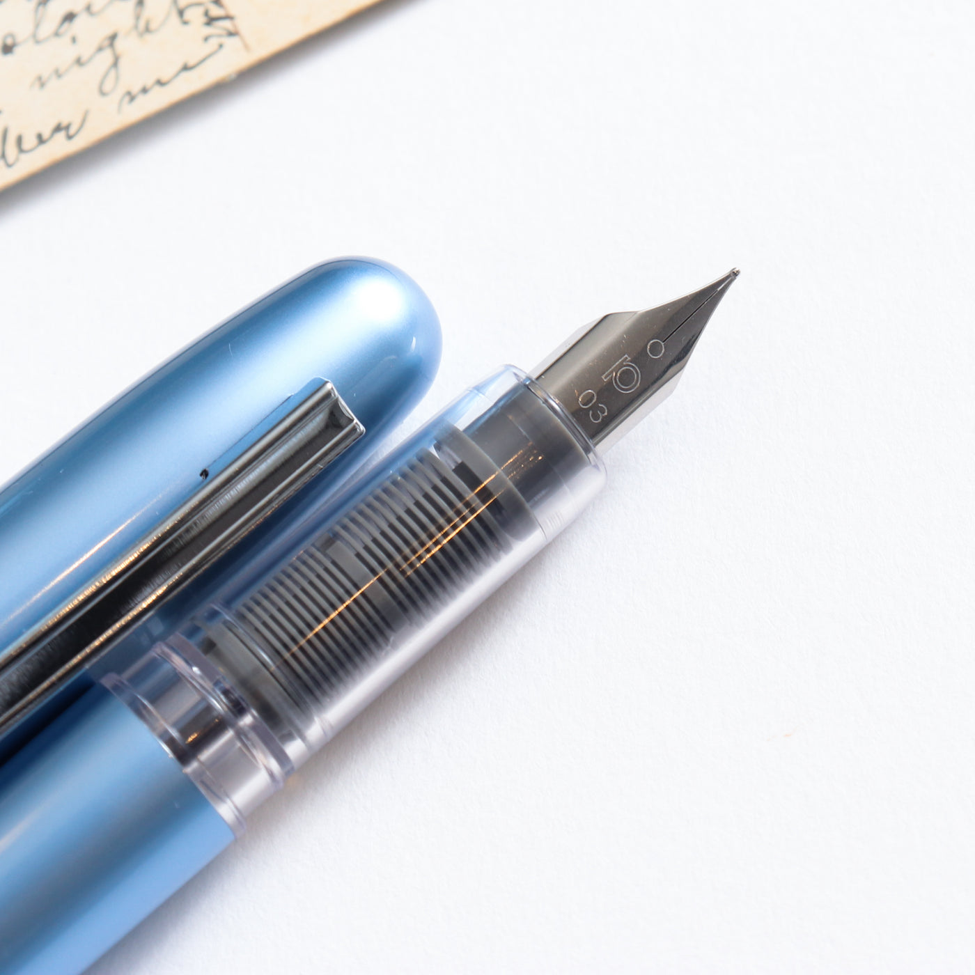 Platinum Plaisir Frosty Blue Fountain Pen