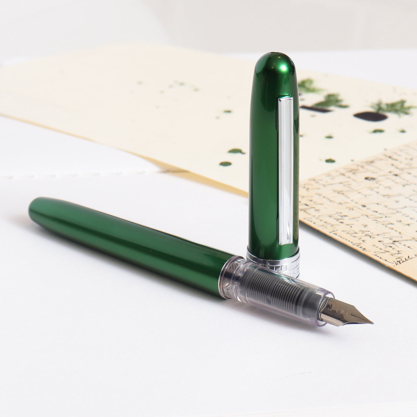 Platinum Plaisir Green Fountain Pen