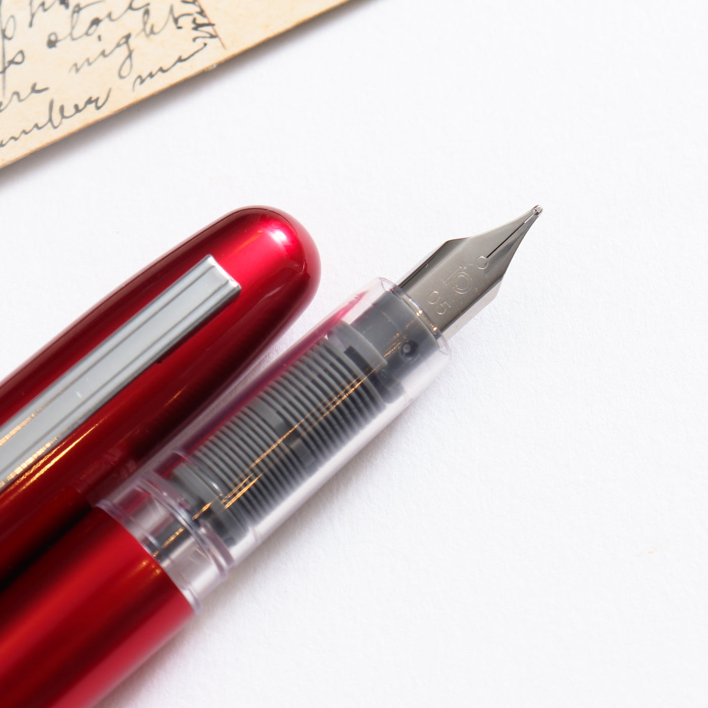 Platinum Plaisir Red Fountain Pen