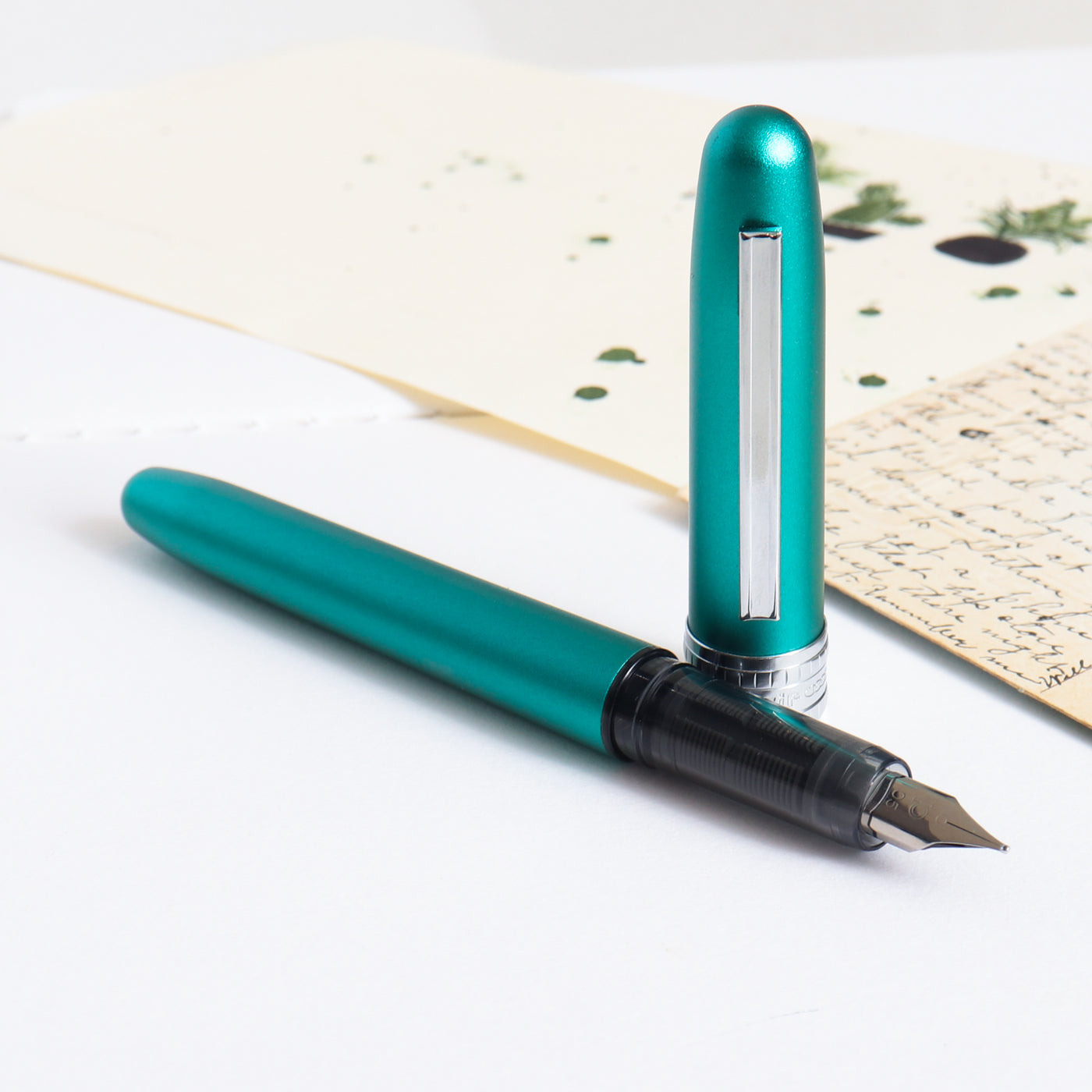 Platinum Plaisir Teal Green Fountain Pen