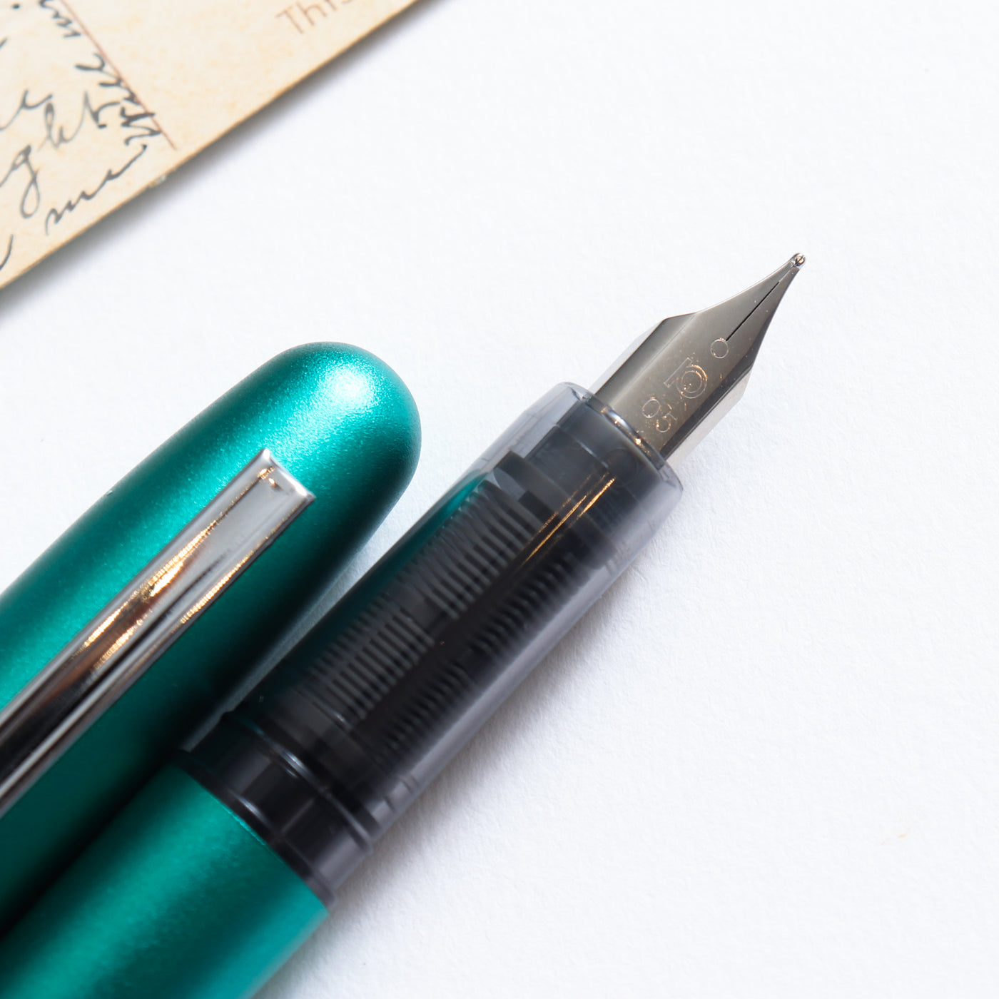 Platinum Plaisir Teal Green Fountain Pen