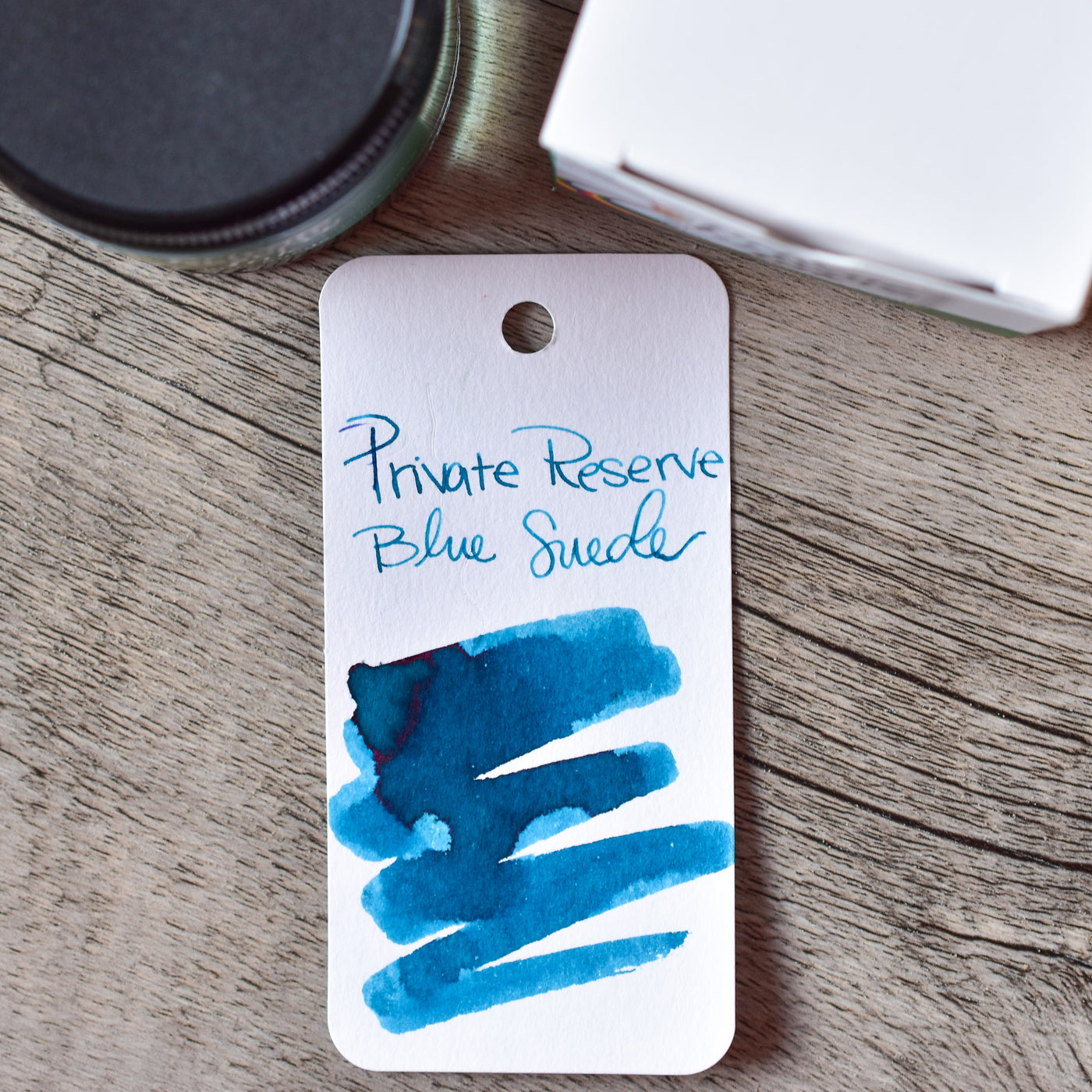 Private Reserve Blue Suede Ink Bottle