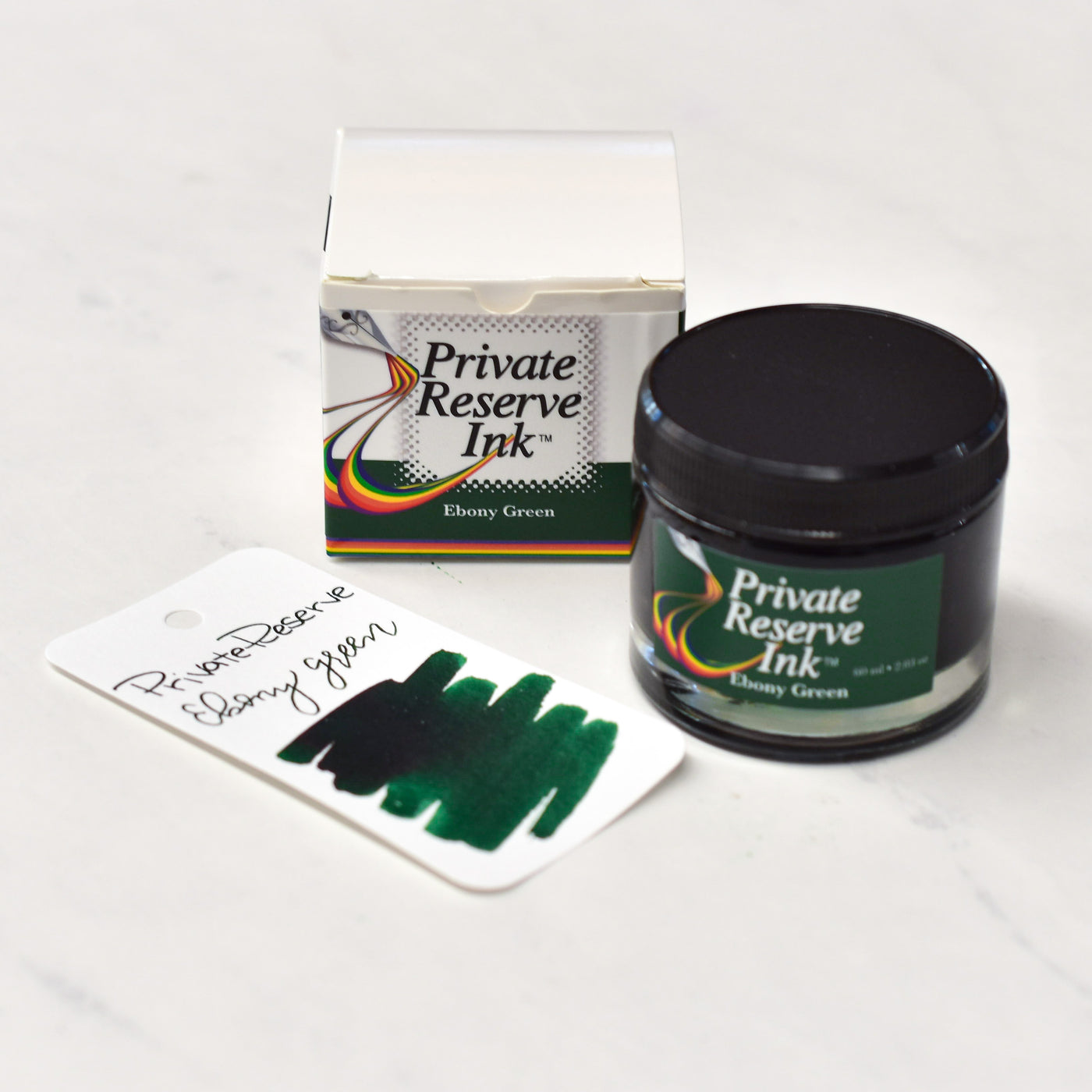 Private Reserve Ebony Green Ink Bottle