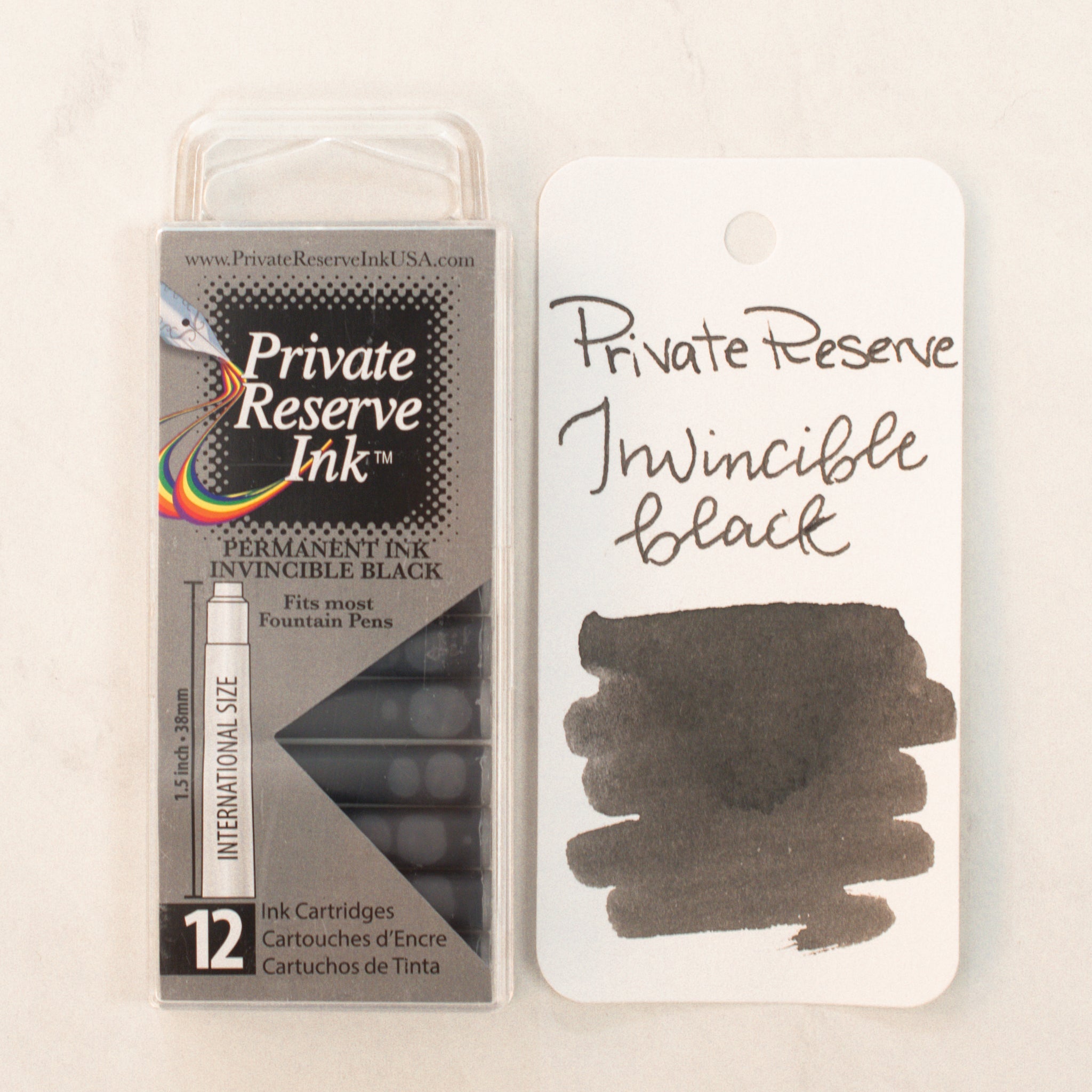 Invincible Ink Design Private Reserve Ink Cartridges - Invincible Black – Truphae