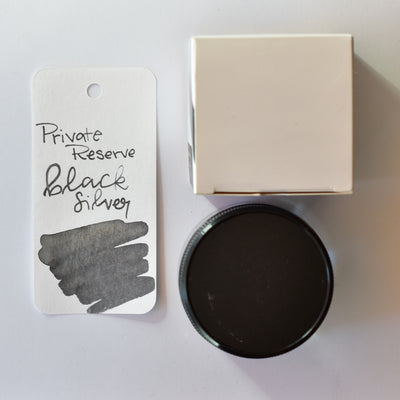 Private Reserve Pearlescent Black Silver Ink Bottle