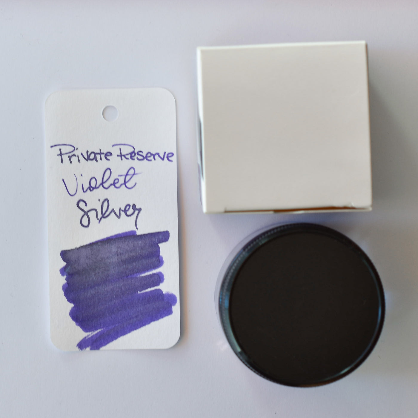 Private Reserve Pearlescent Violet Silver Ink Bottle