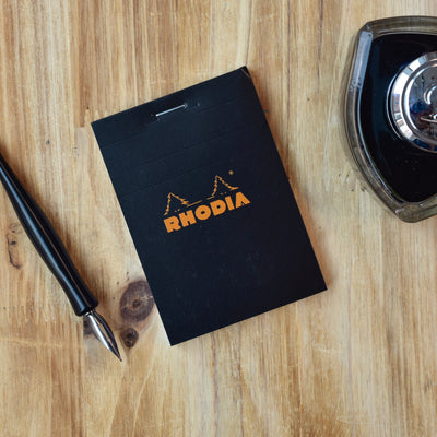 Rhodia No. 11 A7 Black Graph Notepad
