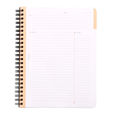 Rhodia Classic Wirebound Ice White Meeting Book Inside