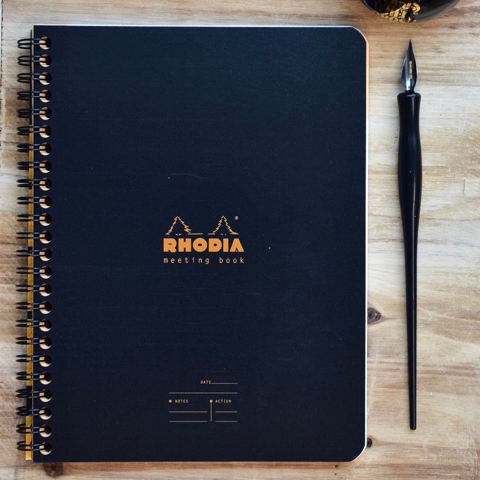 Rhodia Classic Wirebound Lined Meeting Book