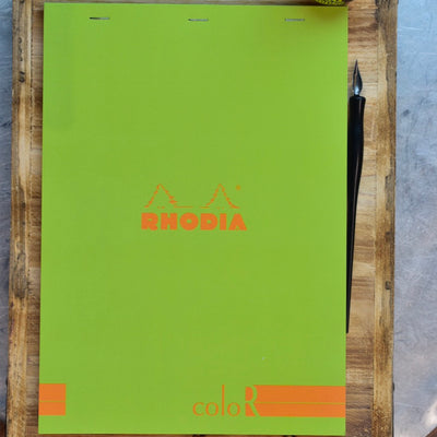Rhodia ColoR No 18 Anise Premium Lined Notepad