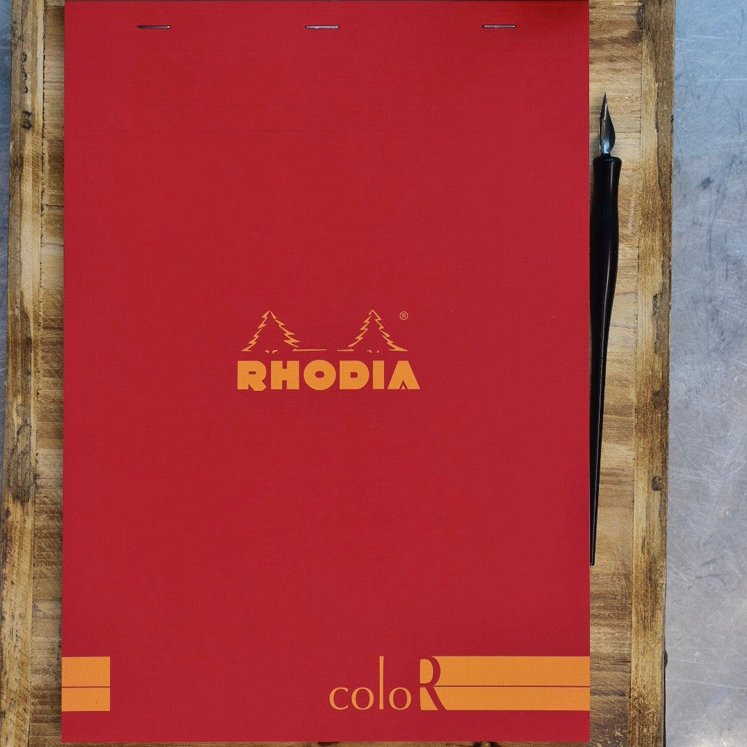 Rhodia ColoR No 18 Poppy Premium Lined Notepad