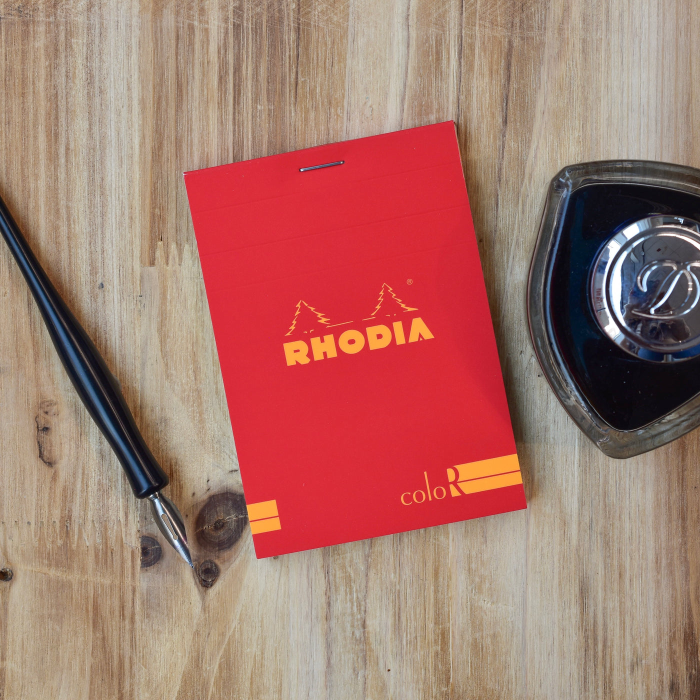 Rhodia No. 12 Premium Small Poppy Red Lined Notepad