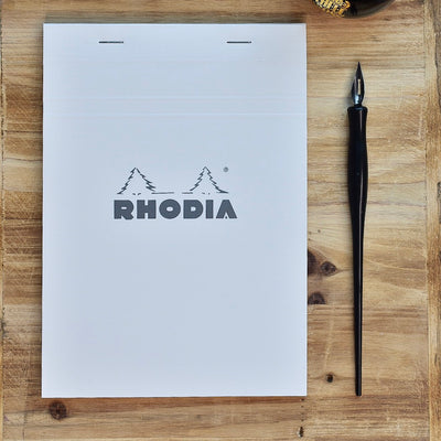 Rhodia No. 16 A5 Ice White Graph Notepad