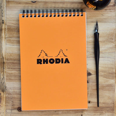 Rhodia No. 16 Top Wirebound A5 Orange Lined Notebook