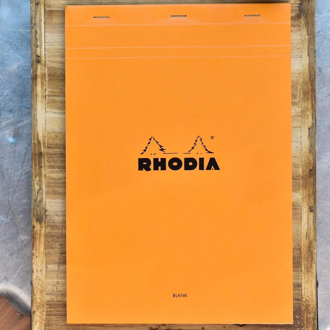 Rhodia No. 18 A4 Orange Blank Notepad