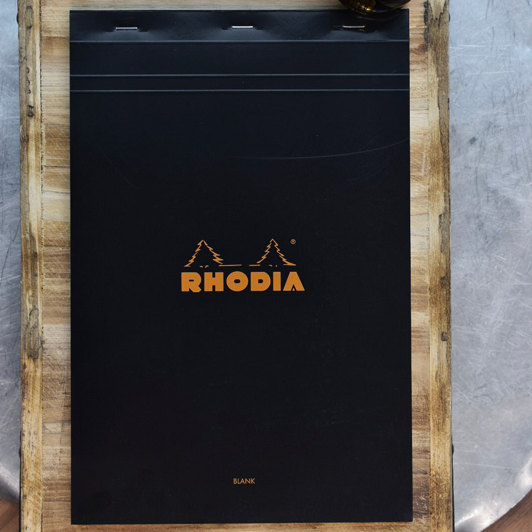 Rhodia No. 19 A4 Black Blank Notepad