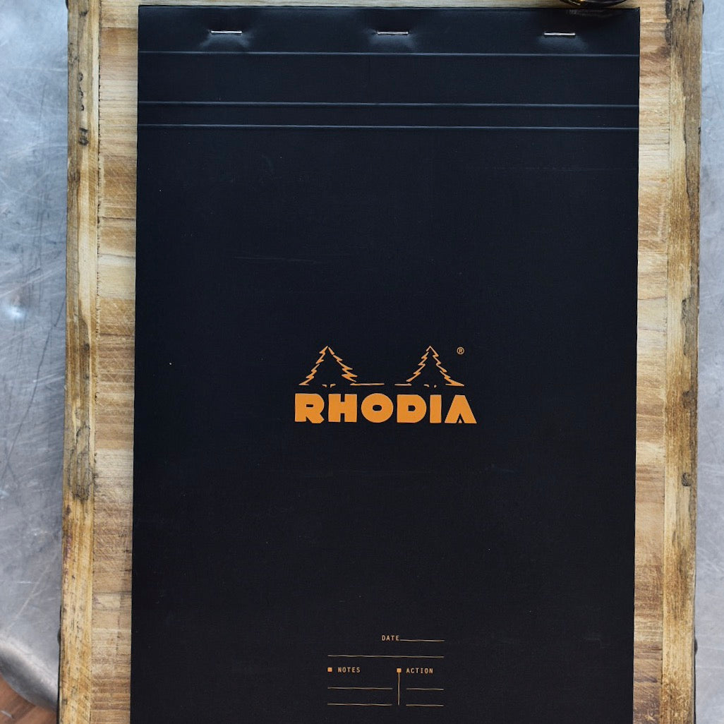 Rhodia No. 19 A4 Black Meeting Book Lined Notepad
