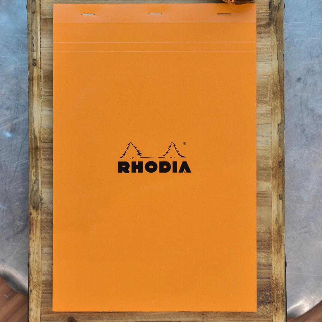 Rhodia No. 19 A4 Orange Graph Notepad