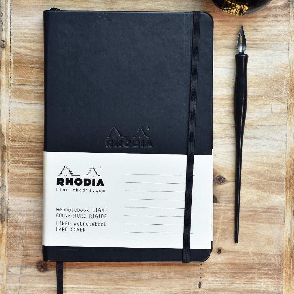 Rhodia Rhodiarama A5 Black Lined Webnotebook