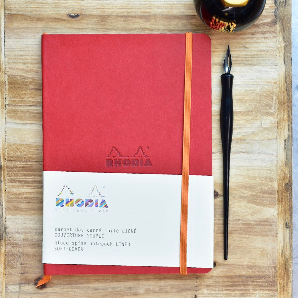 Rhodia Rhodiarama A5 Poppy Lined Webnotebook
