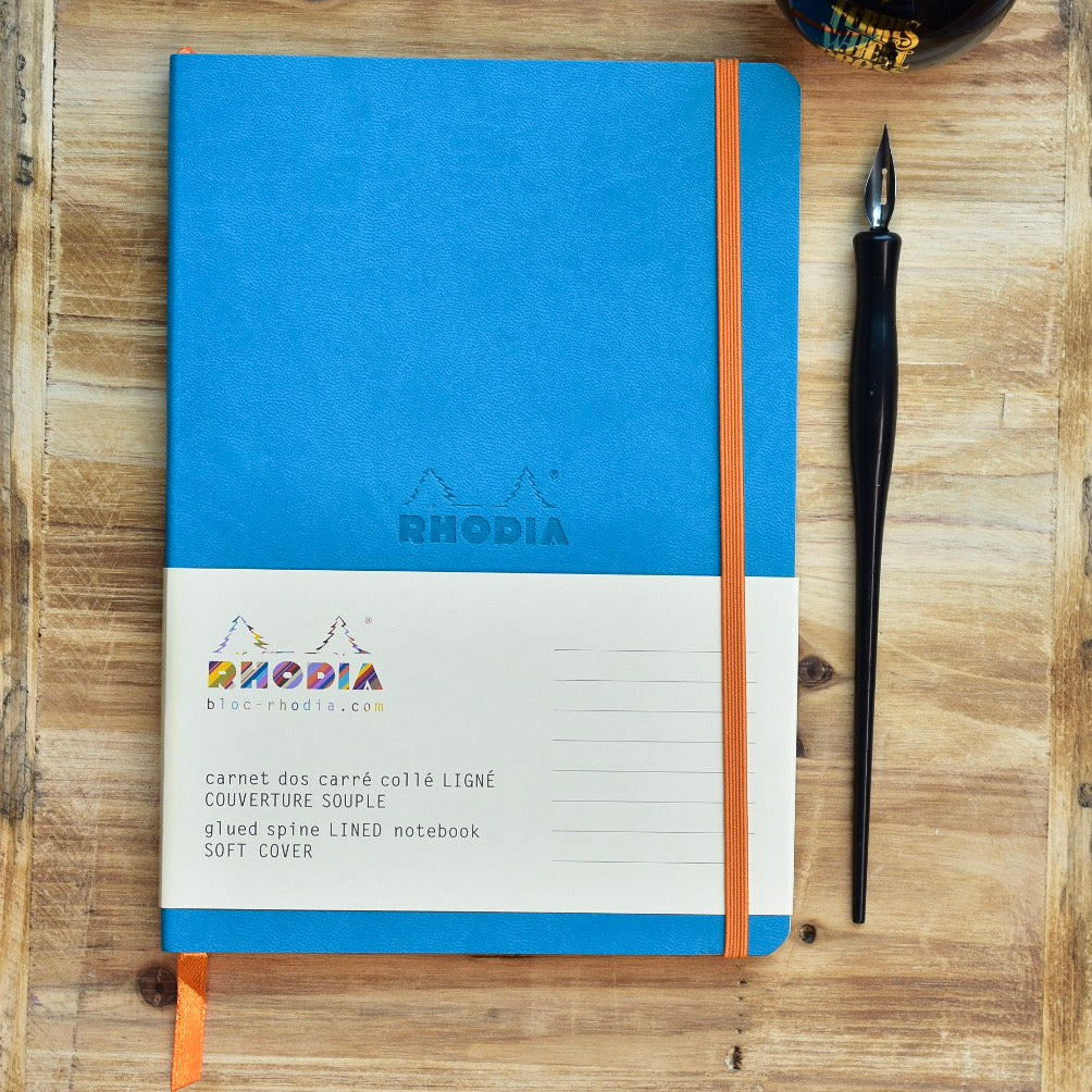 Rhodia Rhodiarama A5 Turquoise Lined Webnotebook