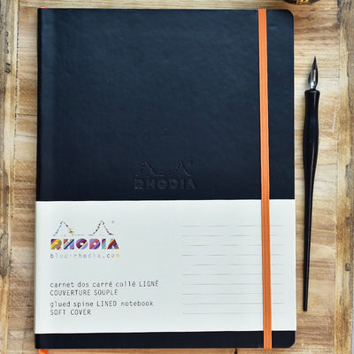 Rhodia Rhodiarama Large Black Lined Webnotebook