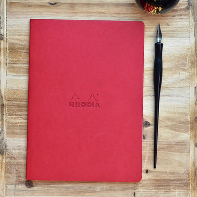 Rhodia Rhodiarama Sewn Spine Dot Grid Poppy Notebook