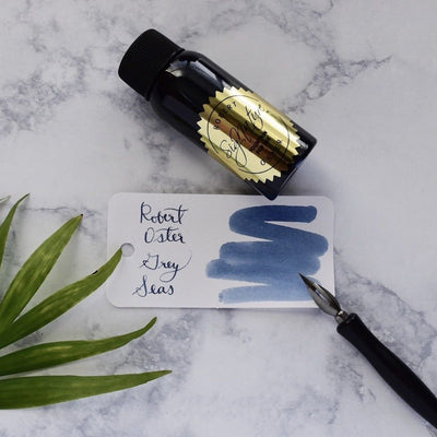 Robert Oster Grey Seas Blue 50ml Fountain Pen Ink Bottle-Robert Oster-Truphae