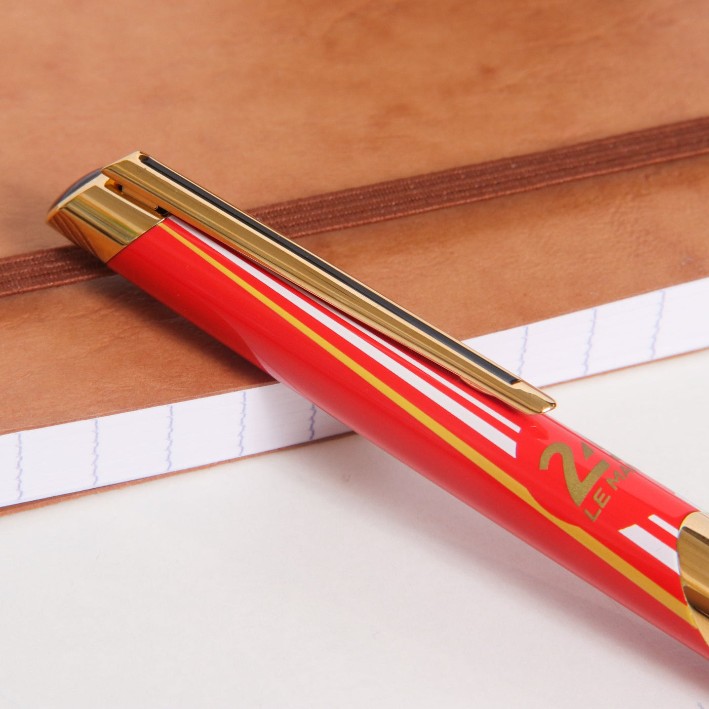 ST Dupont Defi Millenium Le Mans Red Ballpoint Pen Clip