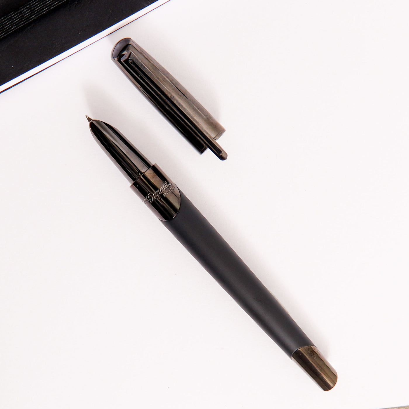 ST-Dupont-Defi-Millennium-Matte-Black-Fountain-Pen-With-Black-Trim