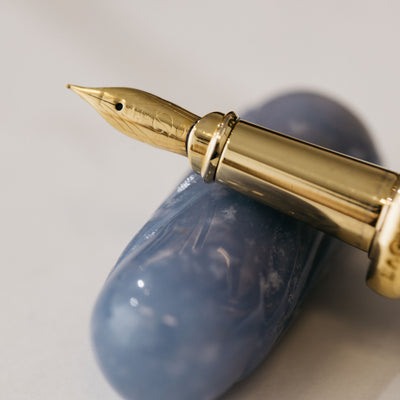 ST Dupont Stones Fortune Butterfly Sapphires & Diamonds Fountain Pen