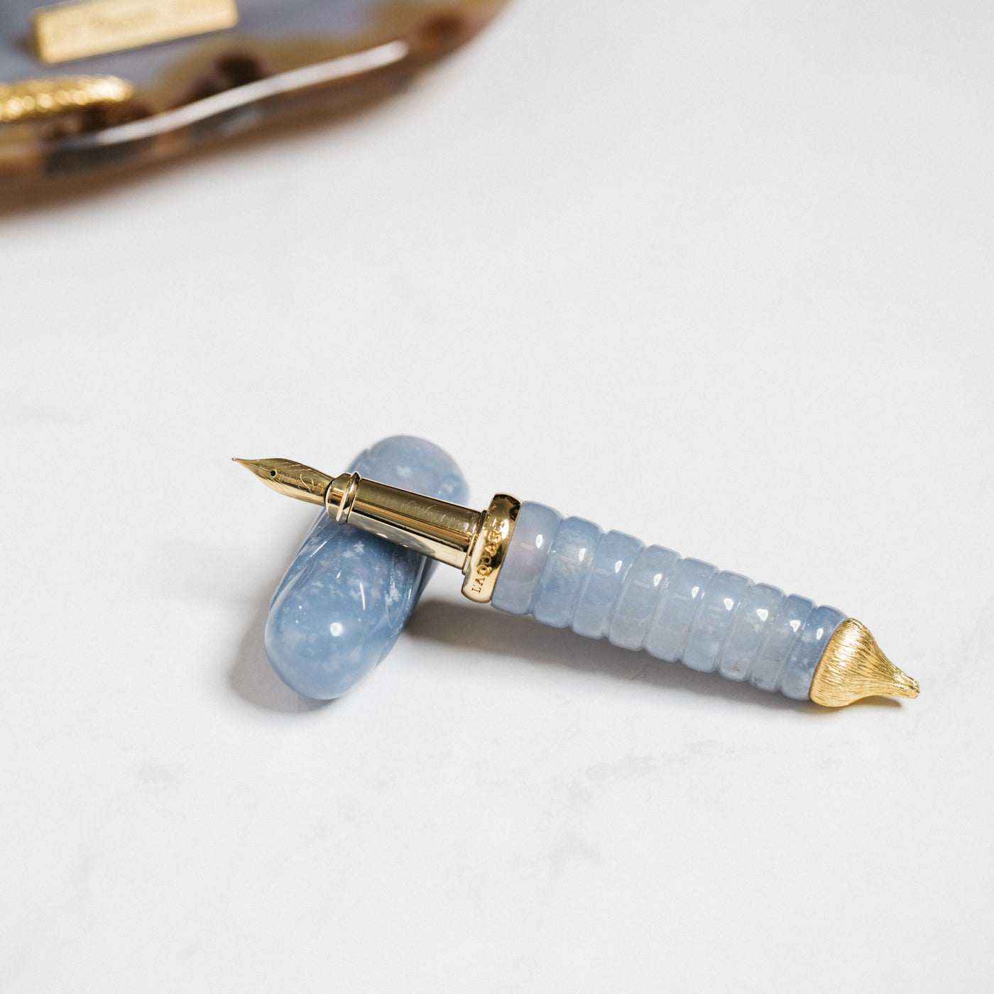 ST Dupont Stones Fortune Butterfly Sapphires & Diamonds Fountain Pen