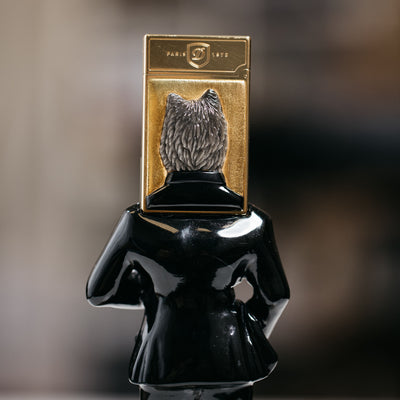 ST Dupont Stones of Fortune Investor Wolf Lighter & Sculpture