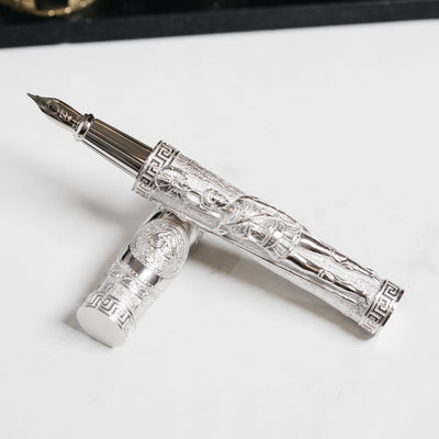 ST Dupont Haute Creation Cheval de Trois Trojan Horse Fountain Pen & Base