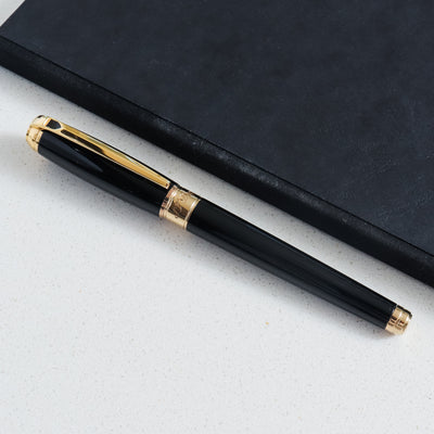 ST Dupont Line D Large Black & Gold Fountain Pen
