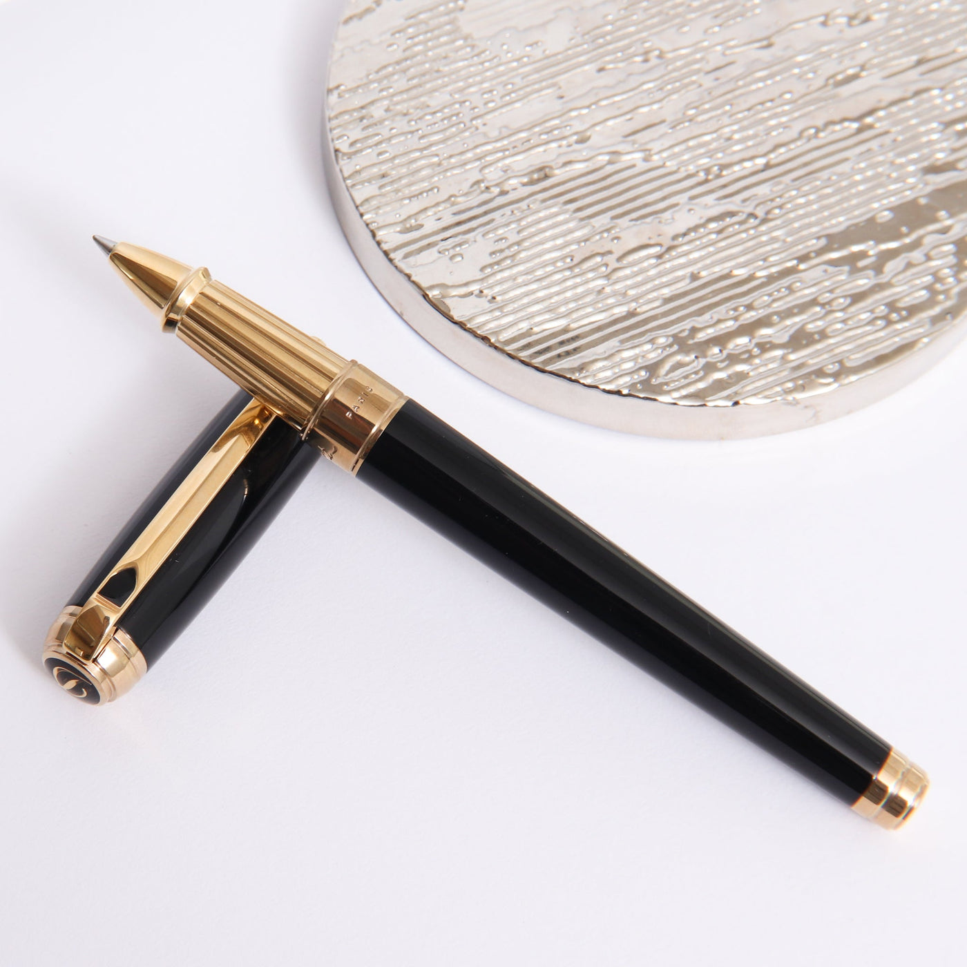 ST Dupont Line D Large Black & Gold Rollerball Pen