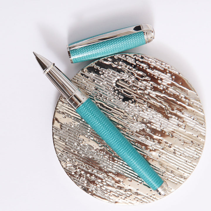 STデュポン「ラインD ギヨシェアンダーラッカー アクアマリン