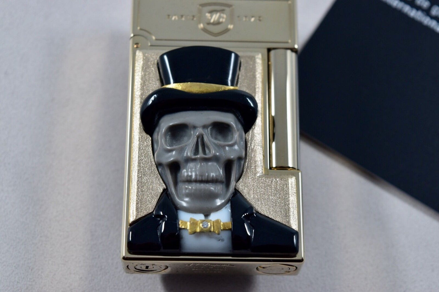 ST Dupont Stones of Fortune Dandy Skull Limited Edition of 8 Lighter & Sculpture-ST Dupont-Truphae