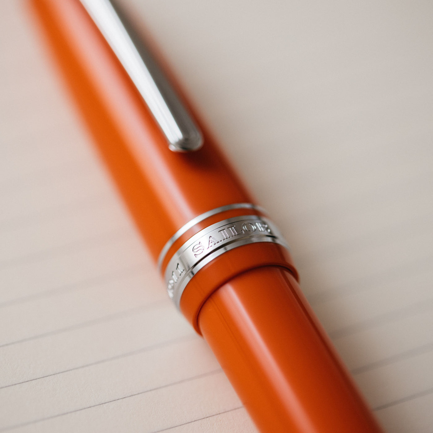 Sailor 1911L Tangerine Fountain Pen