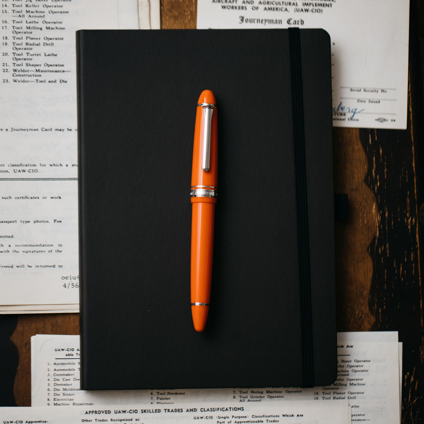 Sailor 1911L Tangerine Fountain Pen