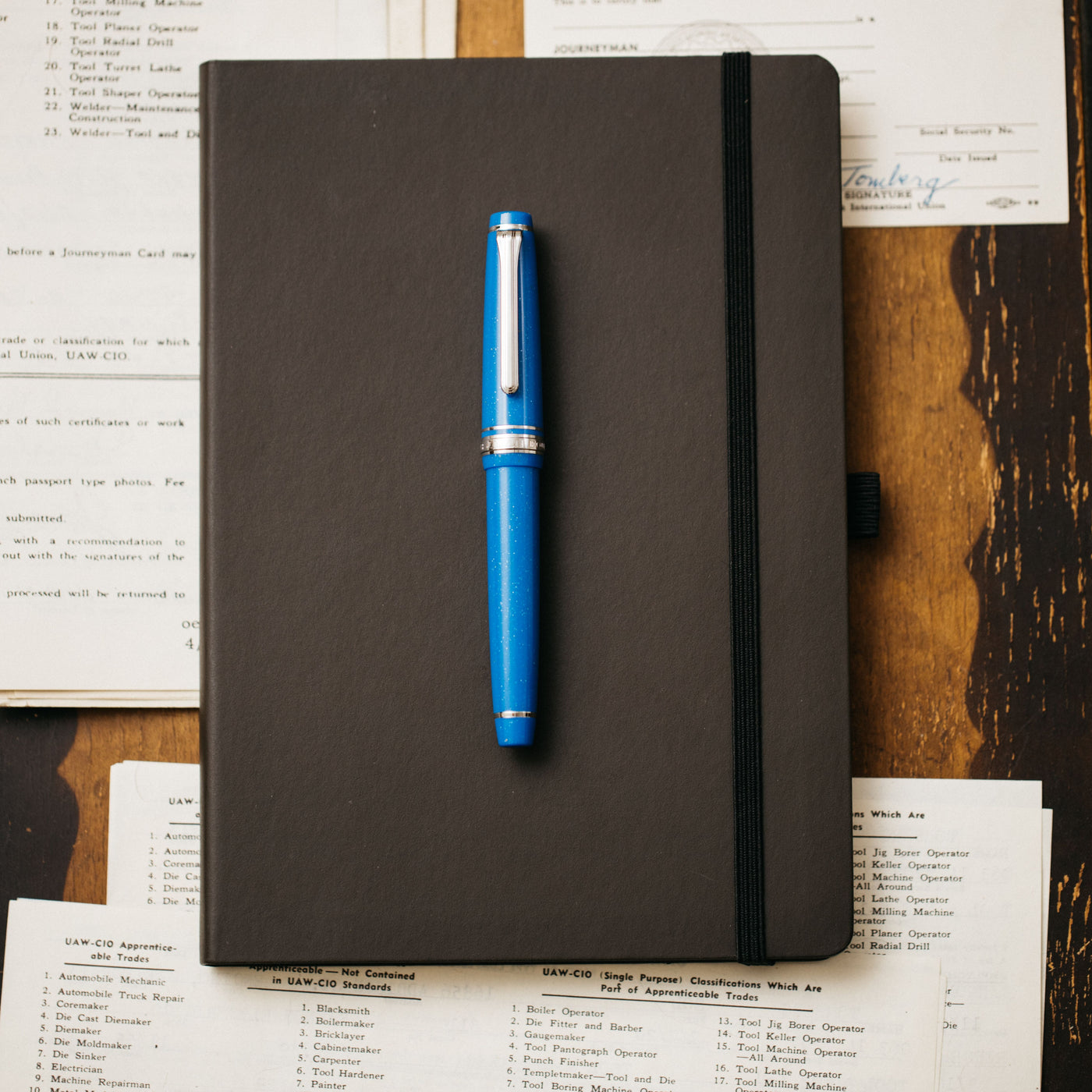 Sailor Professional Gear Slim Blue Dwarf Fountain Pen